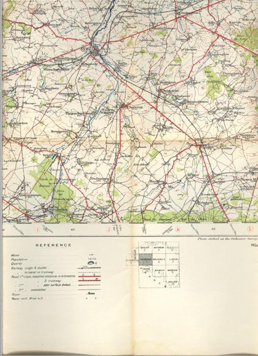 Map of Tournai Belgium
July 1912
Bottom Left #2