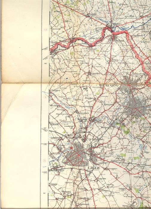 Map of Tournai Belgium
July 1912
Middle Right #1