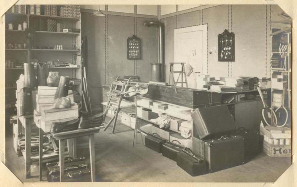 Storage room at Heidelberg P.O.W. Camp, Germany, Aug. 1916, WWI