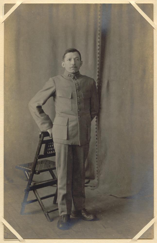 Portrait of Léon Guinard, Heidelberg P.O.W. Camp, Germany, Aug. 1916, WWI