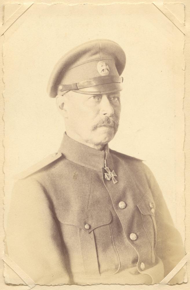 Portrait of unidentified officer, Heidelberg P.O.W. Camp, Germany, Aug. 1916, WWI