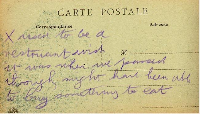 Postcard 14, back.