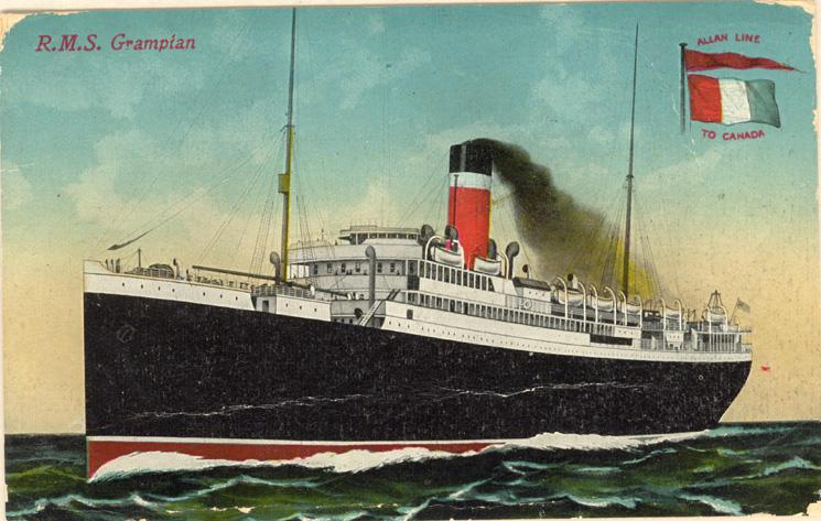 RMS Grampain
October 14, 1914
Front