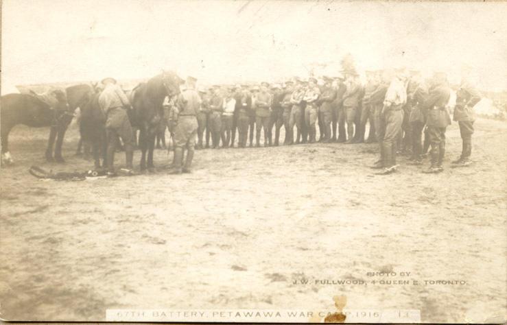 67th Battery, Petawawa Camp, 1916