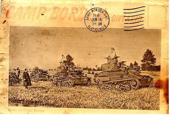 Camp Borden
"Tanks of Camp Borden"
Front only