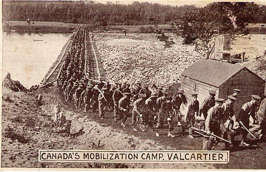 Canada's 
Mobalization Camp
Valcartier
September 22, 1914
Front