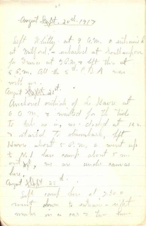 Black Pocket Book
Page 44, Aug. 20-25, 1917
