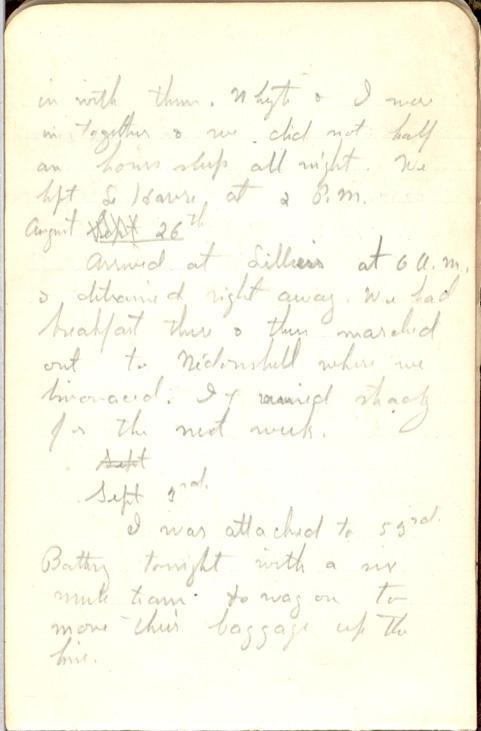 Black Pocket Book
Page 45 
Aug. 26 - Sept. 3, 1917