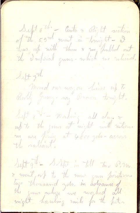Black Pocket Book
Page 47
Sept. 6-9, 1917