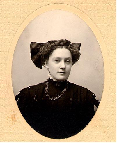 Margaret Munro in mourning dress