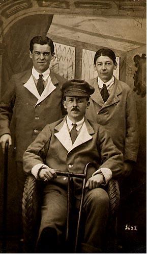 Harry Sitting in chair
Used for those wounded 
To have a bath
Front