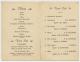 Menu for theatre production “Roll on Blighty” P.O.W. Camp Münster-Rennbahn Feb 7 1918 WWI