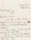 Stares, William James. Letter, February, 21st 1915